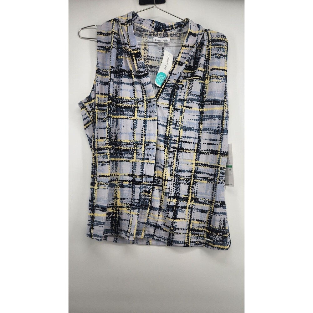 Calvin Klein Women's Large Light‎ Blue Suit Separates V-Neck Knit Cami NWT